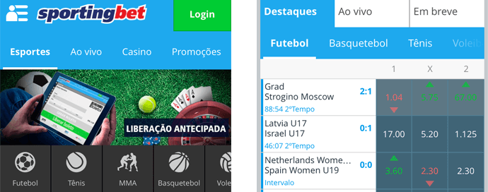 Versão Mobile Sportingbet Aplicação Móvel