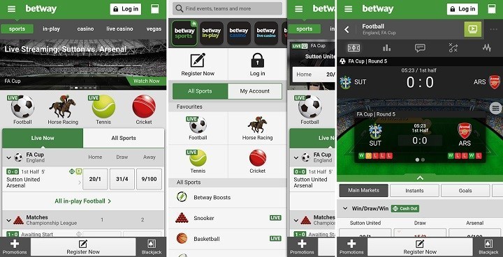 Betway app: código promocional Betway