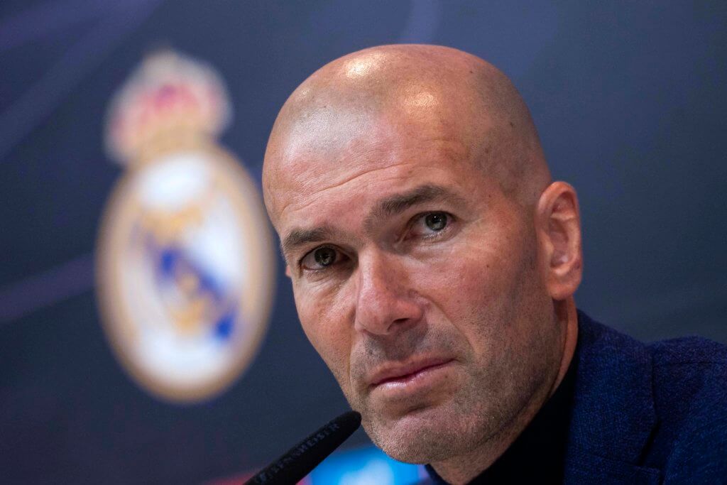 Zidane fez bons trabalhos no comando do Real Madrid