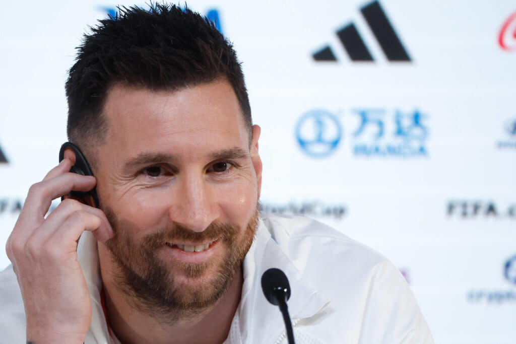 Messi concedeu entrevista coletiva