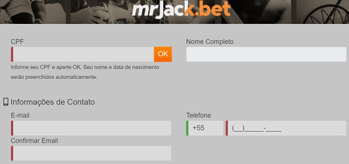 Cadastro Mrjack.bet Brasil