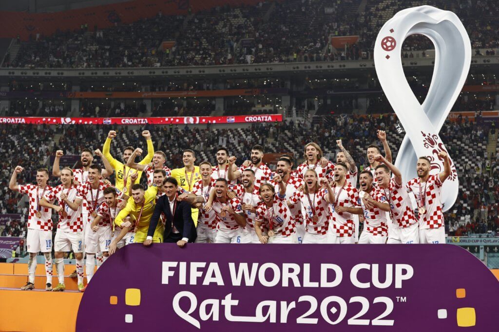 Croácia comemora o terceiro lugar da Copa do Mundo