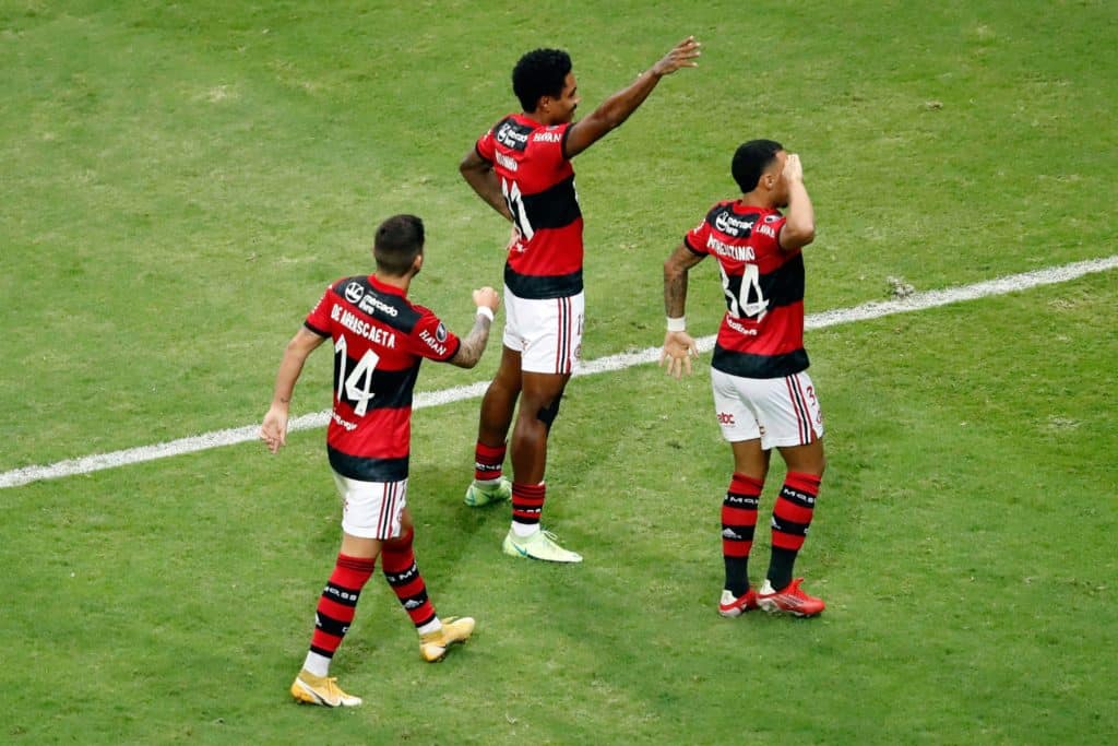 Libertadore BRASÍLIA, DF - 21.07.2021: LIBERTADORE - Match between , Flamengo x Defensa Y Justícia valid for the round of 16 Copa Libertadores 2021 Sul Americana
