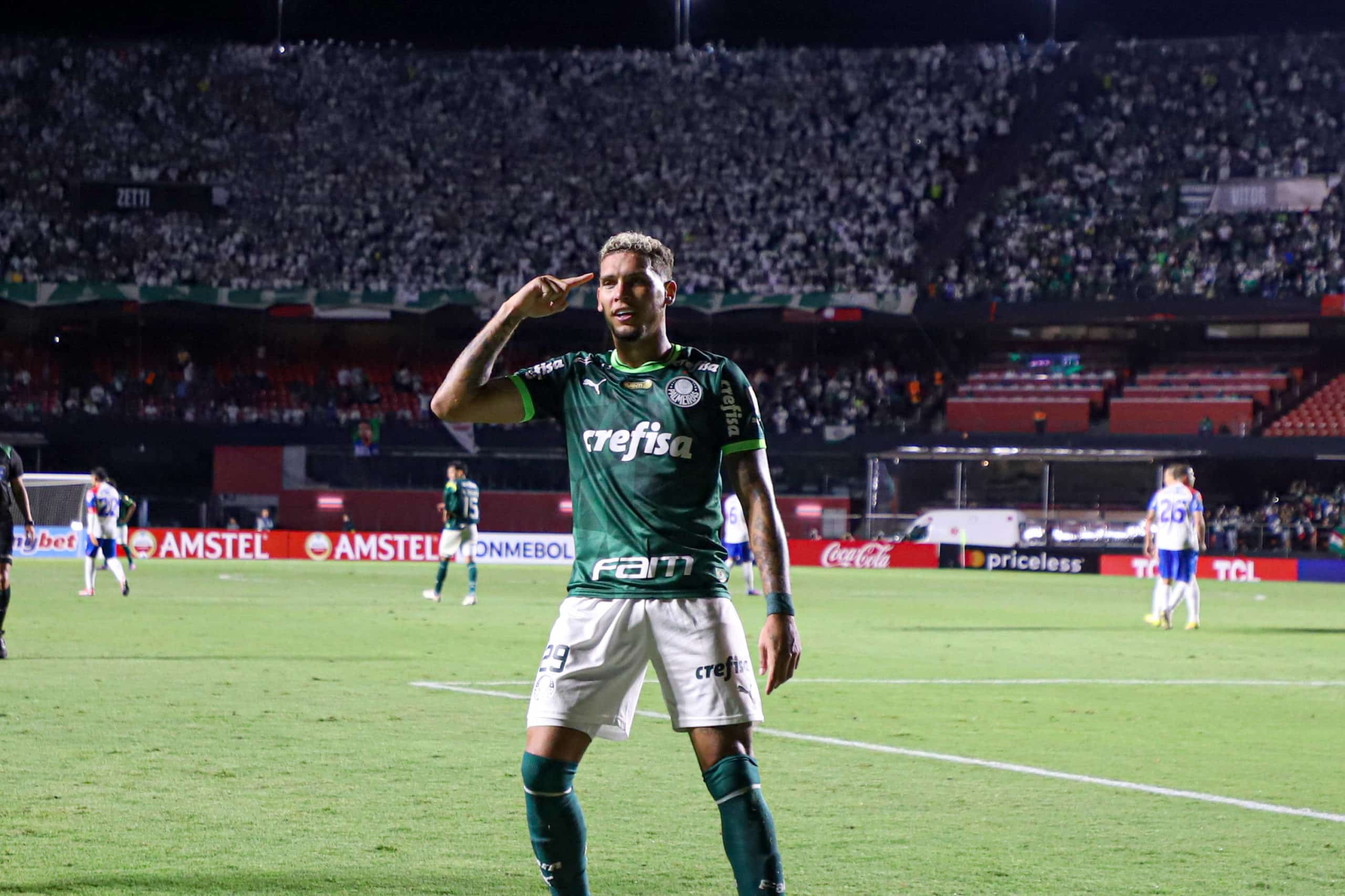 Rafael Navarro marcou o segundo gol do Palmeiras