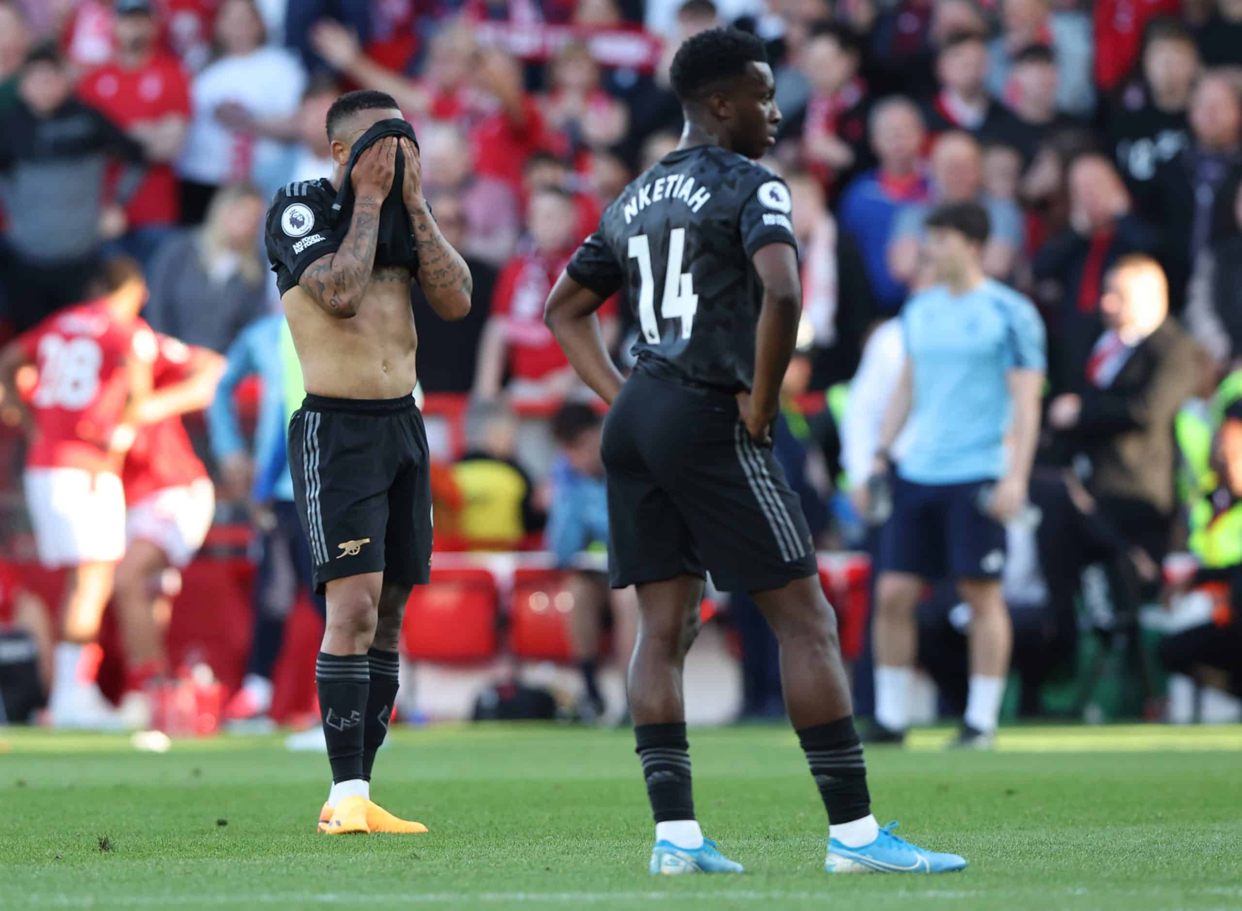 Gabriel Jesus lamenta mais uma derrota do Arsenal