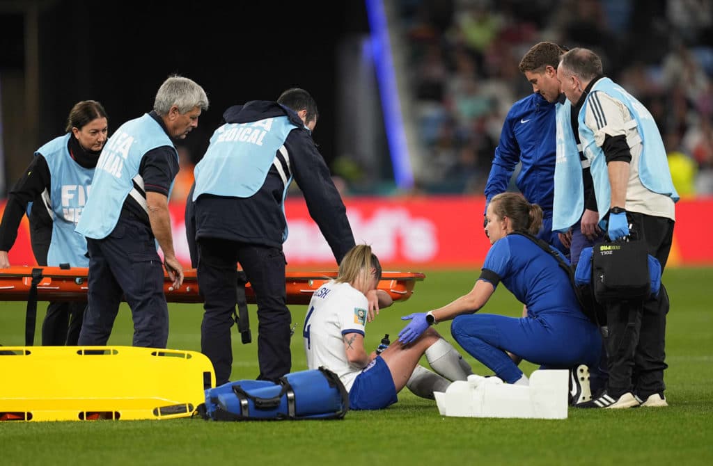 July 28 2023: Keira Walsh (England) on the ground during a Group D - FIFA Women s World Cup Australia & New Zealand 2023