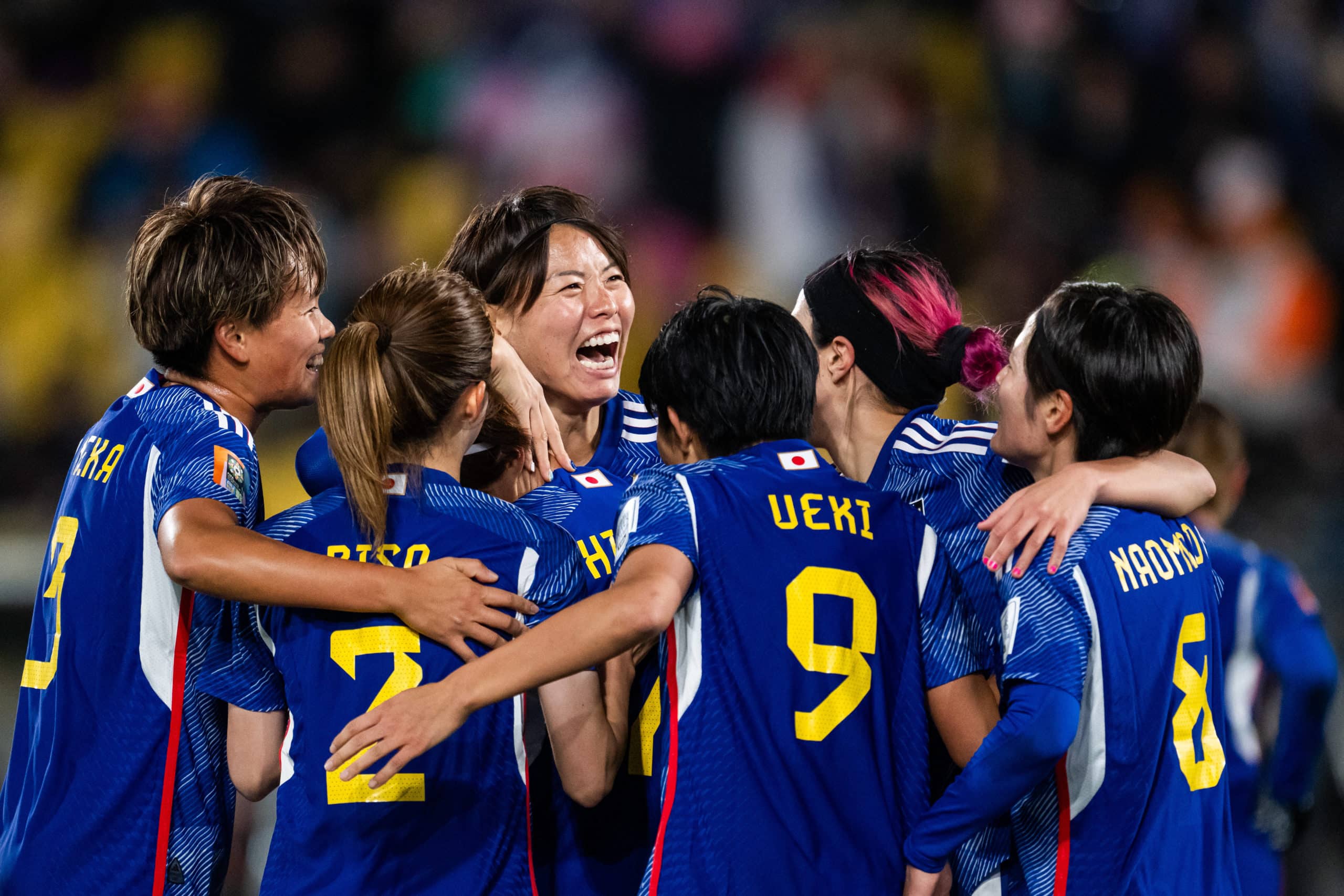 230731 Hinata Miyazawa of Japan celebrates with team mates after scoring 1-0 during the FIFA Women s World Cup football
