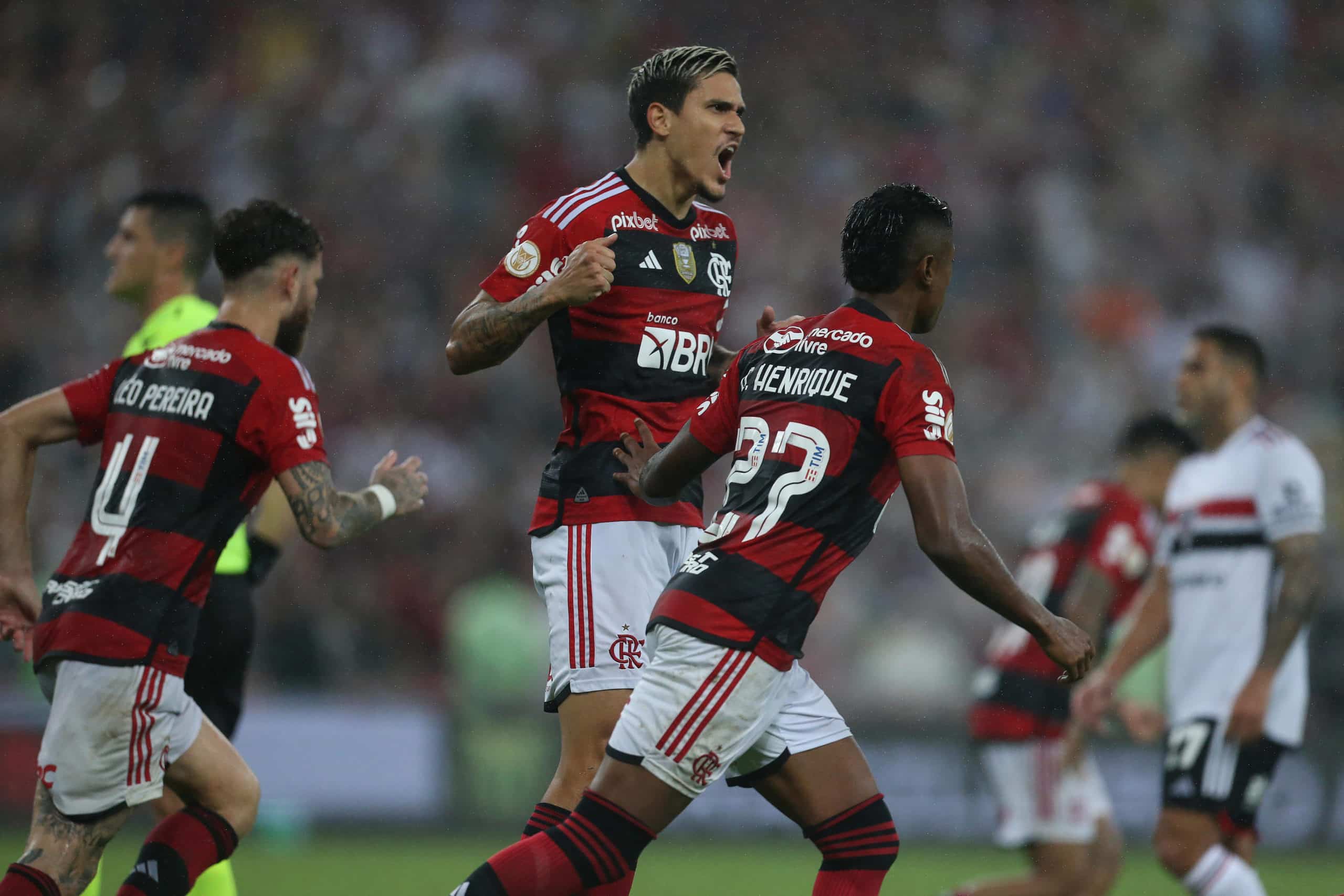 Pedro marcou o gol de empate do Flamengo
