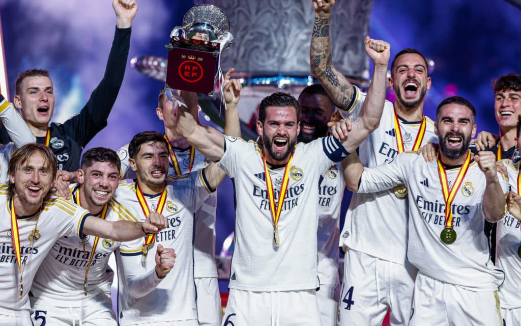 Real Madrid comemora a conquista de mais um título