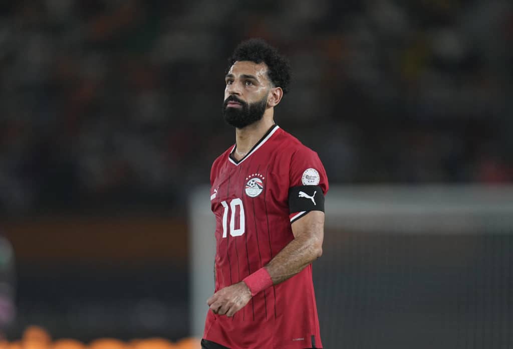 Mohamed Salah em ação pelo Egito