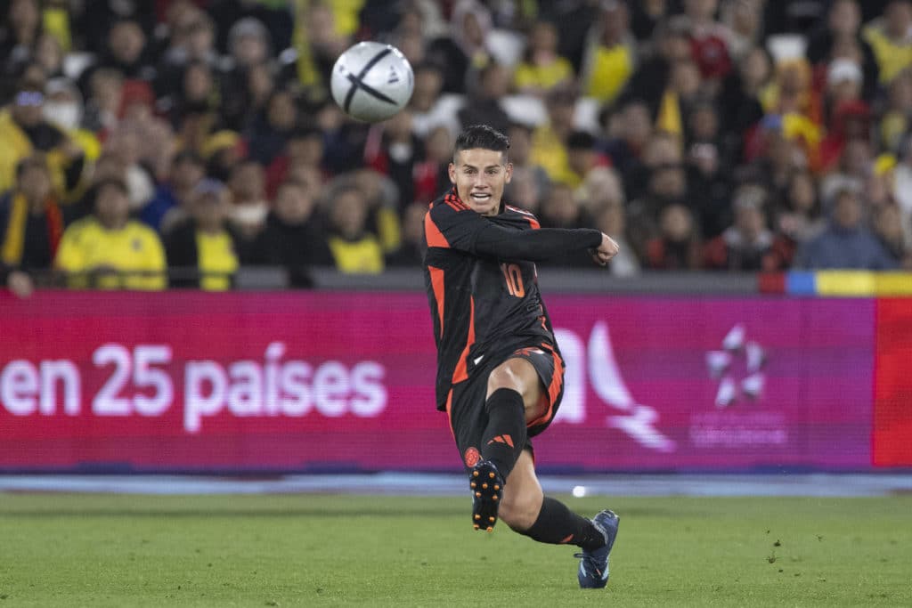 James Rodríguez em ação pela seleção colombiana