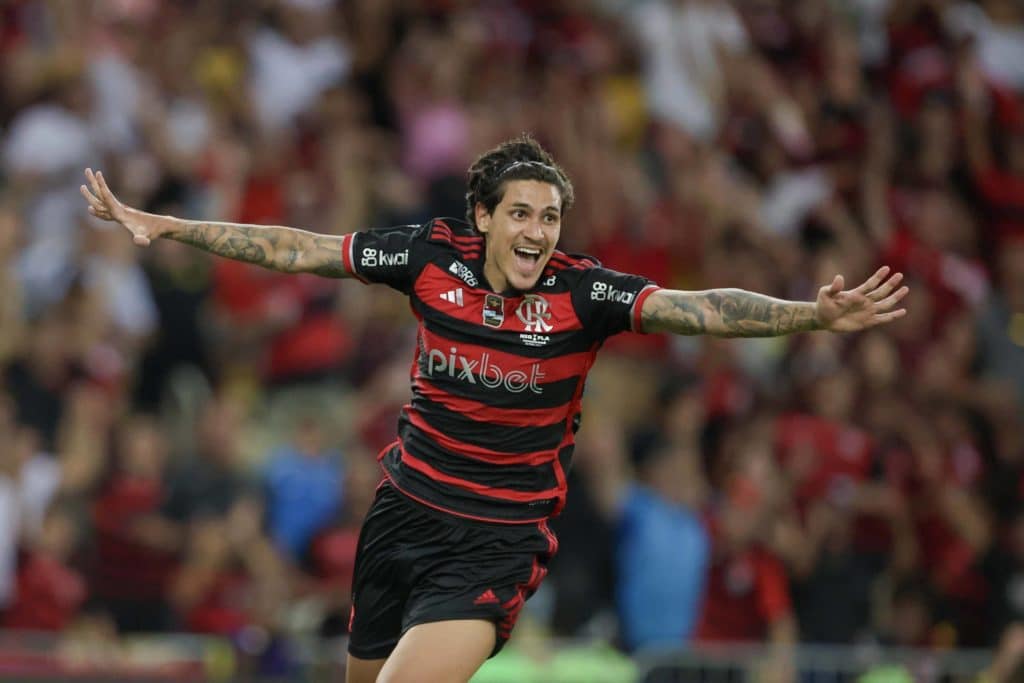 Pedro marcou dois gols na goleada do Flamengo