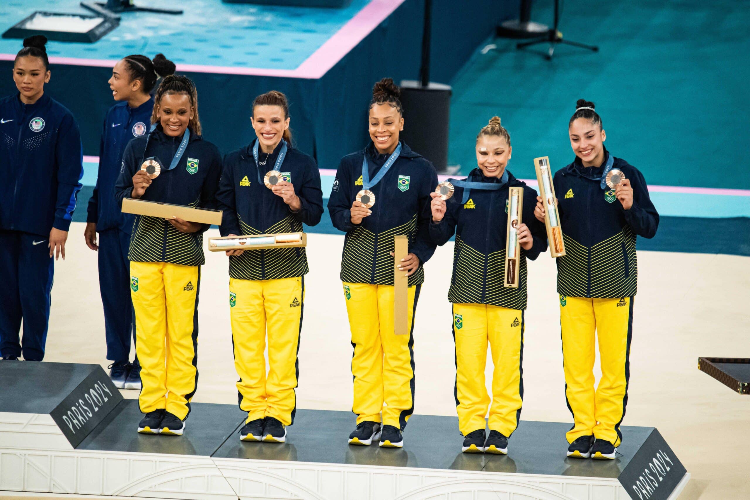 Brasil ficou com a medalha de bronze na Ginástica Artística por equipes