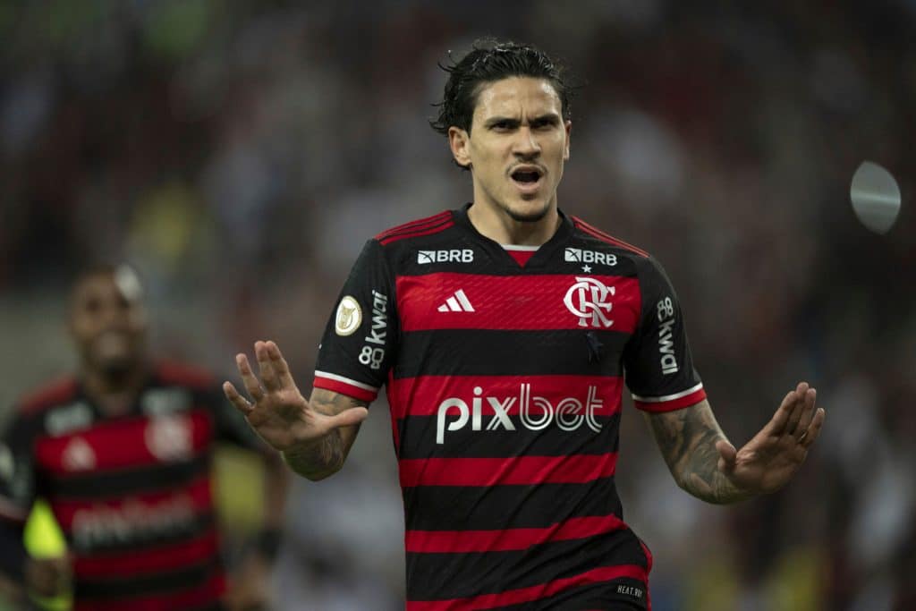 Pedro marcou o primeiro gol do Flamengo na partida