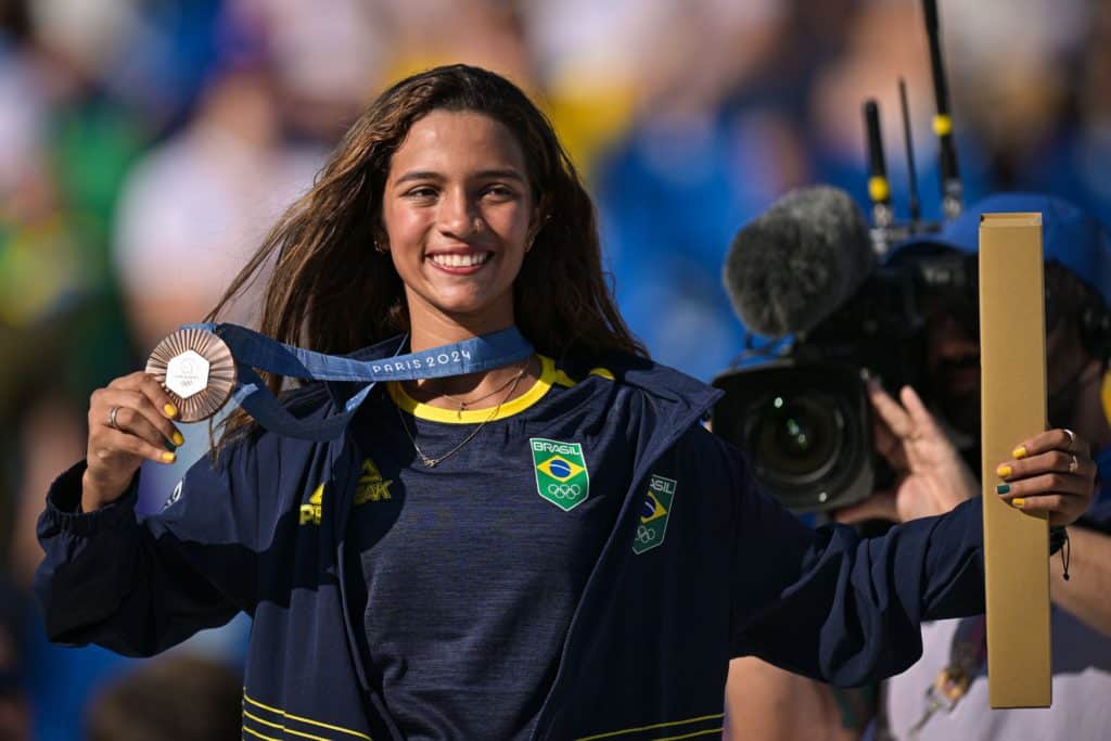 Rayssa Leal conquistou a medalha de bronze