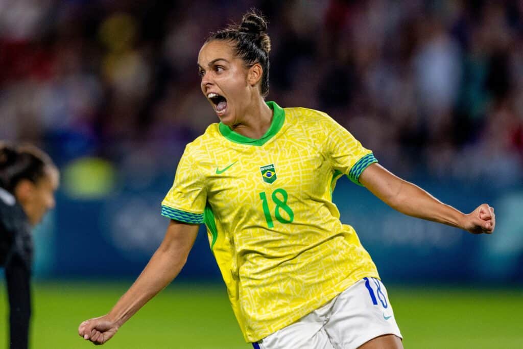 Gabi Portilho marcou o gol da vitória brasileira