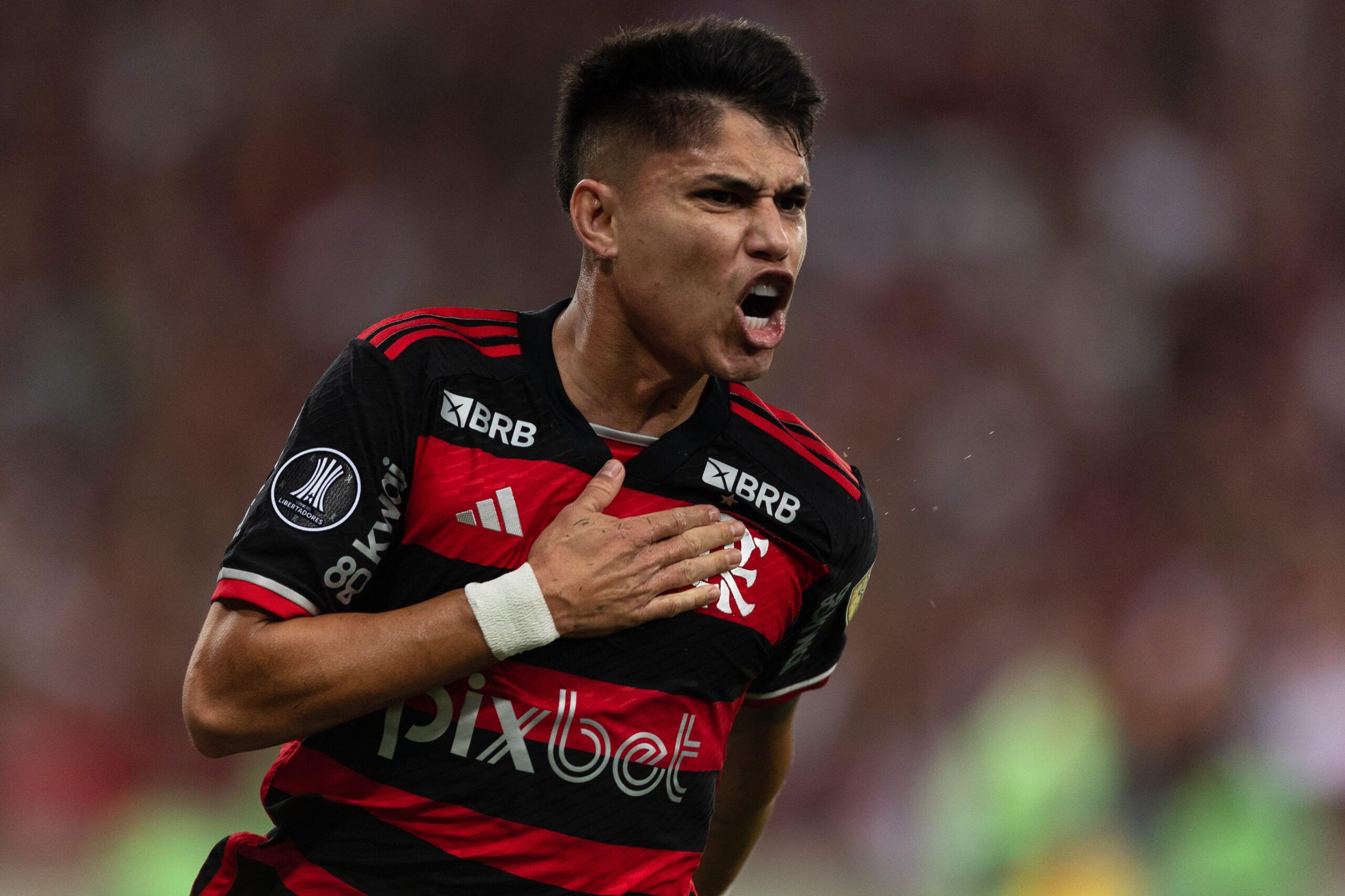 Luiz Araújo marcou o primeiro gol do Flamengo