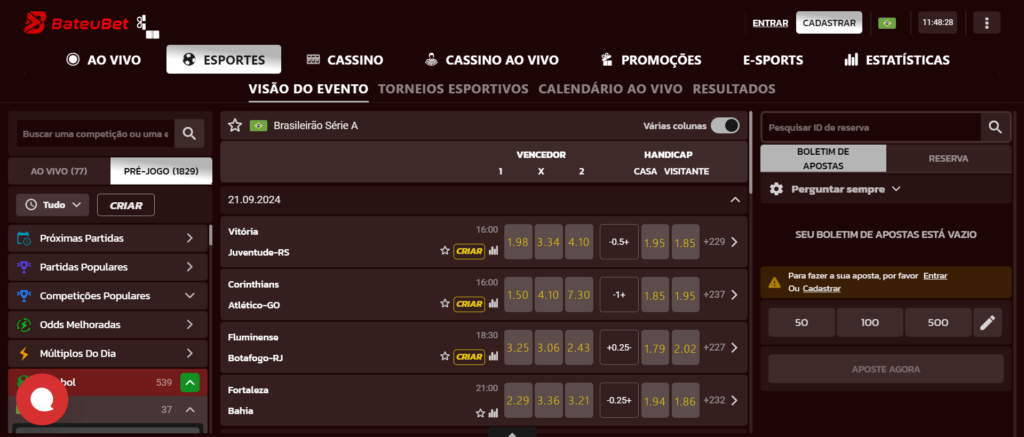 Apostas esportivas BateuBet