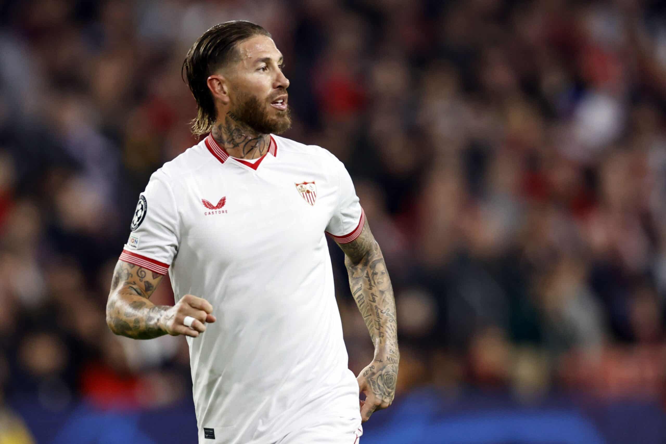 Sergio Ramos em ação pelo Sevilla