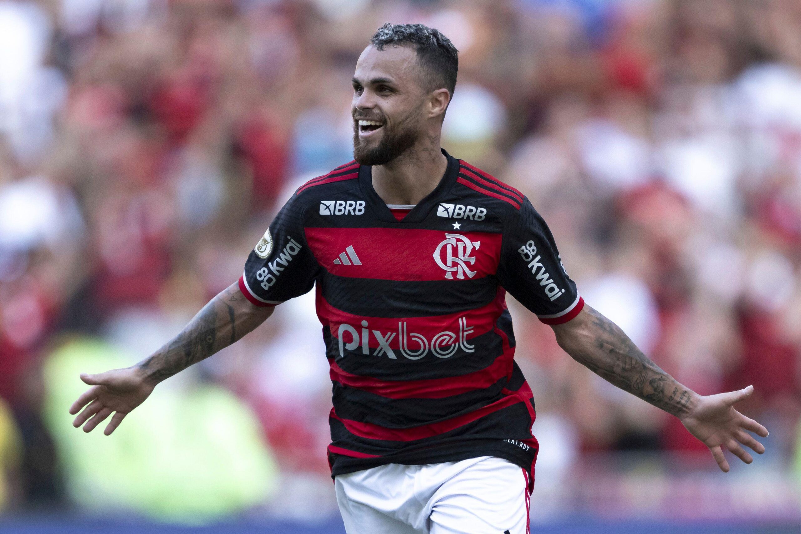 Michael marcou duas vezes na vitória do Flamengo