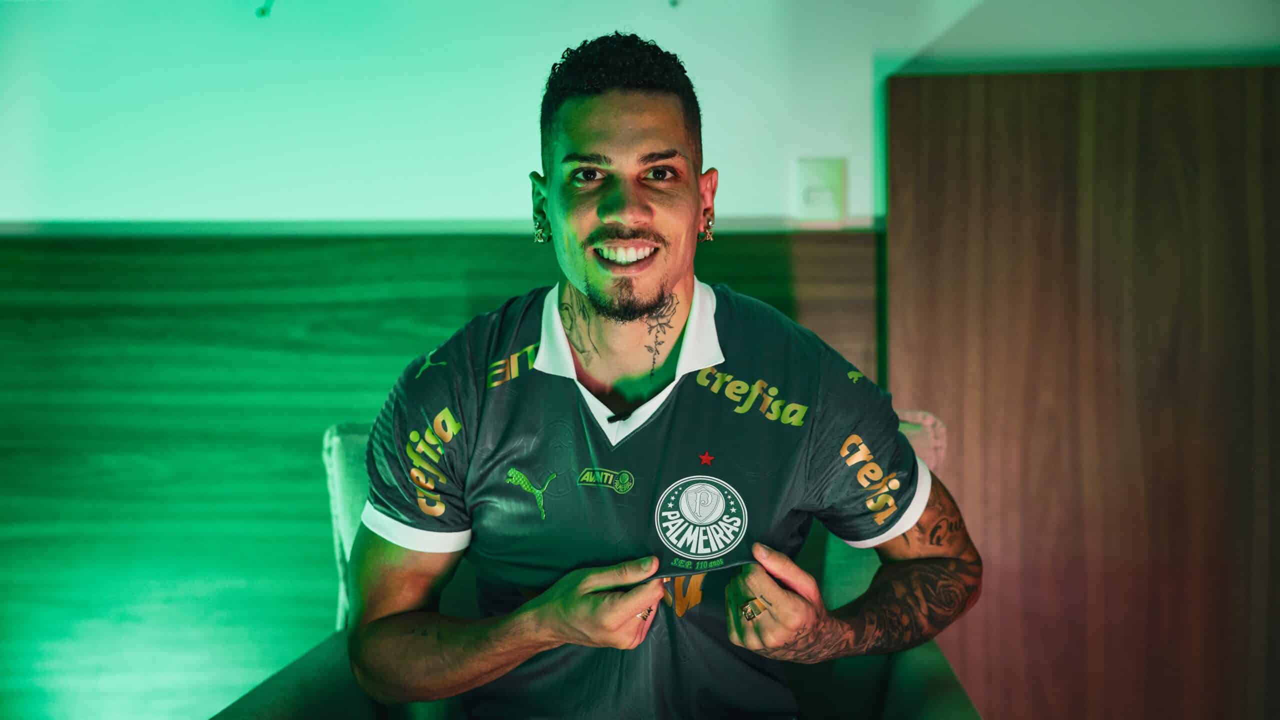 Paulinho foi oficializado como reforço do Palmeiras