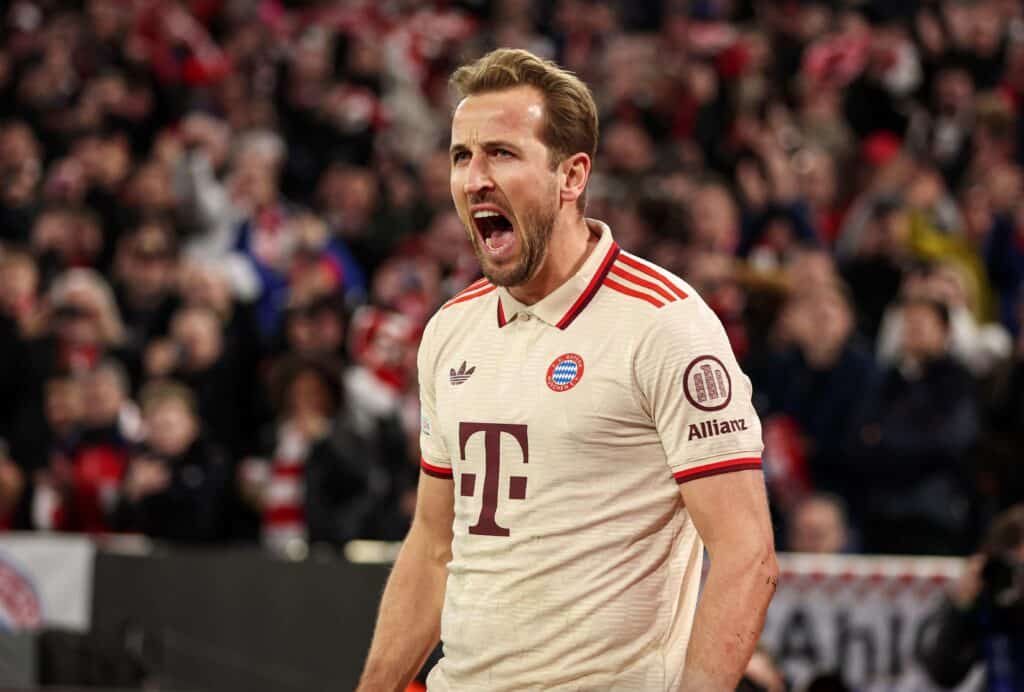 Harry Kane brilhou na vitória do Bayern