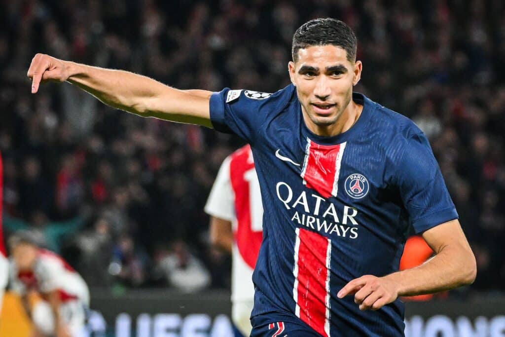 Hakimi deixou o dele na vitória do PSG